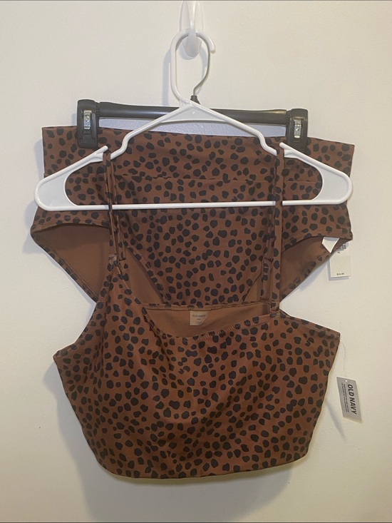 Old Navy Other - Old Navy Brown and Black Dotted Crop Tank